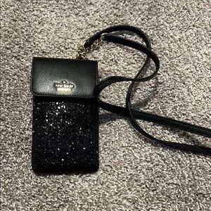 Kate Spade Black Glitter Crossbody Bag